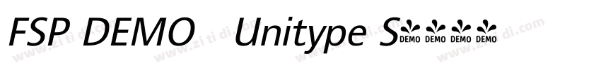 FSP DEMO   Unitype S字体转换